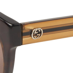 グッチ サングラス GG3757/F/S ブラウン プラスチック レディース GUCCI 【中古】