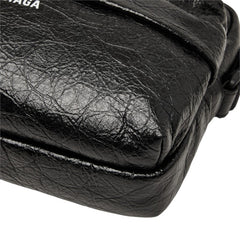 バレンシアガ EXPLORER エクスプローラー カメラバッグ ショルダーバッグ 斜めかけ 845592 ブラック レザー メンズ BALENCIAGA 中古