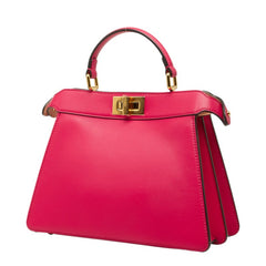 フェンディ セレリア ピーカブー アイシーユー スモール ハンドバッグ ショルダーバッグ 2WAY 8BN327 ピンク レザー レディース FENDI 中古