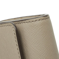 トリーバーチ ロゴ ショルダー ウォレット ショルダーバッグ ベージュ系 レザー レディース Tory Burch 中古