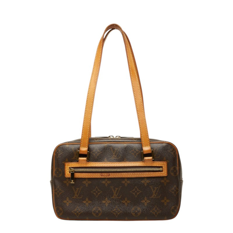 ルイ ヴィトン モノグラム シテMM ハンドバッグ ショルダーバッグ M51182 ブラウン PVC レザー レディース LOUIS VUITTON 中古