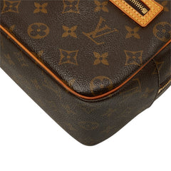 ルイ ヴィトン モノグラム シテMM ハンドバッグ ショルダーバッグ M51182 ブラウン PVC レザー レディース LOUIS VUITTON 中古