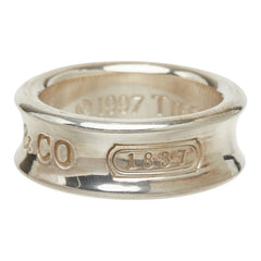 ティファニー 1837 ナロー リング 指輪 SV925 シルバー レディース TIFFANY&Co. 中古