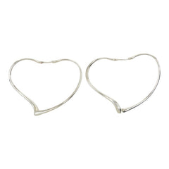 ティファニー オープンハート フープピアス SV925 シルバー レディース TIFFANY&Co. 中古
