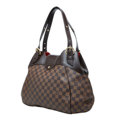 ルイ ヴィトン ダミエ システィナGM ハンドバッグ N41540 ブラウン PVC レザー レディース LOUIS VUITTON 中古