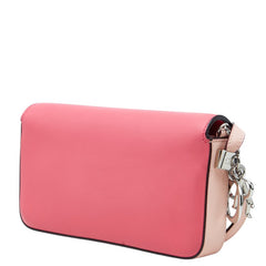 ディオール ディオリッシモ プロムナード エンベロープ 斜め掛け ショルダーバッグ ピンク レザー レディース Dior 中古