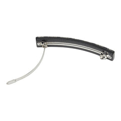 シャネル ココマーク リボン バレッタ ヘアアクセサリー 10A ブラック シルバー プラスチック メタル レディース CHANEL 中古