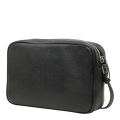 サンローラン YSLロゴ ルー カメラバッグ 斜め掛け ショルダーバッグ 574494 ブラック レザー レディース SAINT LAURENT 中古