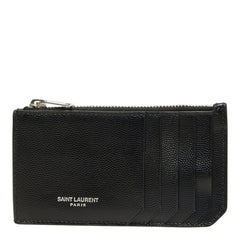サンローラン フラグメントケース カードケース コインケース 609362 ブラック レザー レディース SAINT LAURENT 中古
