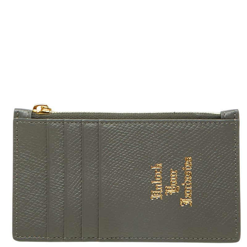 セリーヌ Unlock Your Fantasies フラグメントケース コインケース カードケース 10B683BSG/F-BB-1149 グレー レザー レディース CELINE 中古