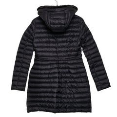 モンクレール バーベル BARBELFUR ダウンジャケット サイズ0 ブラック ナイロン ダウン/フェザー レディース MONCLER 【中古】