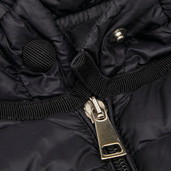 モンクレール バーベル BARBELFUR ダウンジャケット サイズ0 ブラック ナイロン ダウン/フェザー レディース MONCLER 【中古】