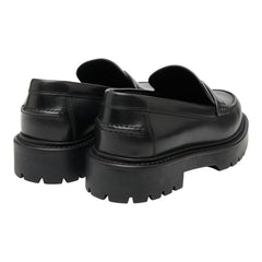 エルメス クレマン ローファー モカシン サイズ35 ブラック レザー レディース HERMES 【中古】