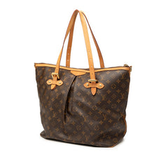 ルイ ヴィトン モノグラム パレルモ GM トートバッグ ショルダーバッグ 2WAY M40146 ブラウン PVC レザー レディース LOUIS VUITTON 【中古】