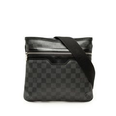 ルイ ヴィトン ダミエ グラフィット トマス 斜め掛け ショルダーバッグ N58028 ブラック PVC レザー レディース LOUIS VUITTON 【中古】