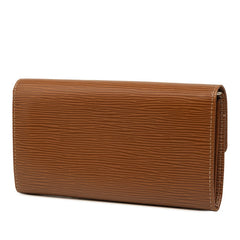ルイ ヴィトン エピ ポルトフォイユ サラ 長財布 ロングウォレット M60321 カカオ ブラウン レザー メンズ LOUIS VUITTON 中古