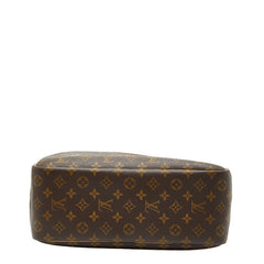 ルイ ヴィトン モノグラム ドーヴィル ハンドバッグ M47270 ブラウン PVC レザー レディース LOUIS VUITTON 【中古】