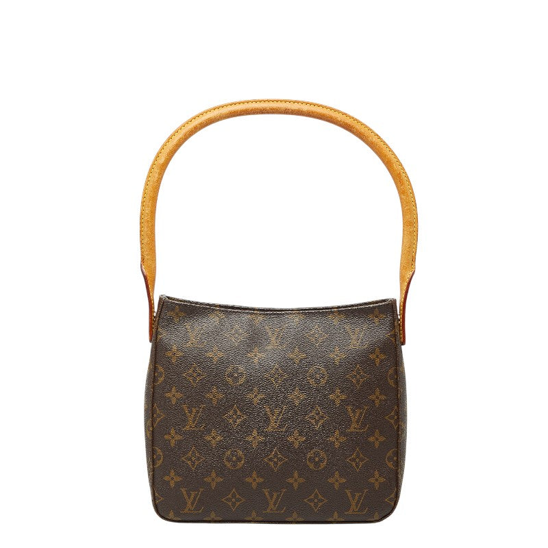 ルイ ヴィトン モノグラム ルーピングMM ショルダーバッグ ハンドバッグ M51146 ブラウン PVC レザー レディース LOUIS VUITTON 【中古】