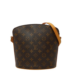 ルイ ヴィトン モノグラム ドルーオ 斜め掛け ショルダーバッグ M51290 ブラウン PVC レザー レディース LOUIS VUITTON 【中古】