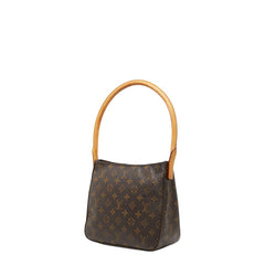 ルイ ヴィトン モノグラム ルーピングMM ショルダーバッグ ハンドバッグ M51146 ブラウン PVC レザー レディース LOUIS VUITTON 【中古】
