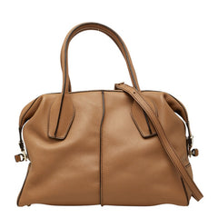 トッズ Dスタイリング トートバッグ ショルダーバッグ 2WAY ベージュ系 レザー レディース TOD’S 【中古】