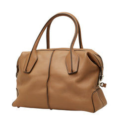 トッズ Dスタイリング トートバッグ ショルダーバッグ 2WAY ベージュ系 レザー レディース TOD’S 【中古】