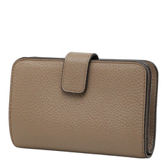 フルラ バビロン BABYLON COMPACT WALLET L字ファスナー 二つ折り財布 グレージュ レザー レディース Furla 【中古】