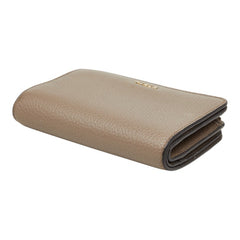 フルラ バビロン BABYLON COMPACT WALLET L字ファスナー 二つ折り財布 グレージュ レザー レディース Furla 【中古】