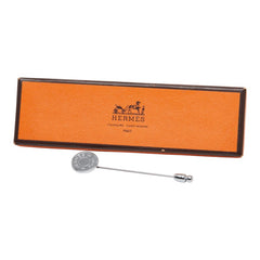 エルメス セリエ ピンブローチ シルバー メタル レディース HERMES 【中古】