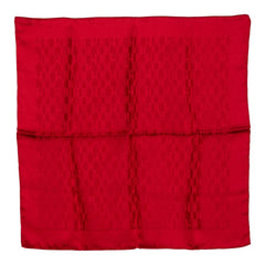 エルメス カレ45 プチカレ Hロゴ スカーフ レッド シルク レディース HERMES 【中古】
