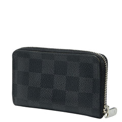 ルイ ヴィトン ダミエ グラフィット ジッピー コインパース コインケース 小銭入れ N63076 ブラック PVC レザー メンズ LOUIS VUITTON 【中古】