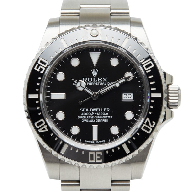 ロレックス シードゥエラー 4000 SEA-DWELLER 腕時計 116600 自動巻き ブラック文字盤 ステンレススチール メンズ ROLEX 中古