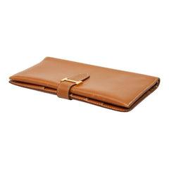 エルメス ベアン クラシック 長財布 ブラウン ゴールド金具 レザー レディース HERMES 中古