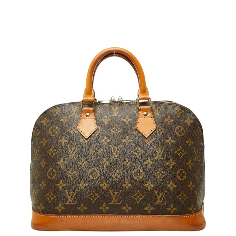 ルイ ヴィトン モノグラム アルマ ハンドバッグ 手提げ M51130 ブラウン PVC レザー レディース LOUIS VUITTON 中古