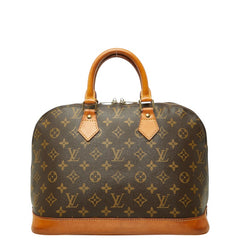 ルイ ヴィトン モノグラム アルマ ハンドバッグ 手提げ M51130 ブラウン PVC レザー レディース LOUIS VUITTON 中古