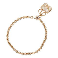 エルメス K18PG ピンクゴールド 750 ダイヤ0.58ct アミュレット コンスタンス ST ブレスレット レディース HERMES 中古