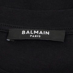バルマン ロゴ 半袖Tシャツ サイズ:L EG000BB26 ブラック マルチカラー コットン メンズ BALMAIN 【中古】