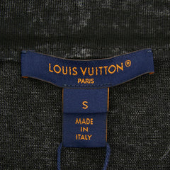 ルイ ヴィトン アンカーモチーフ 錨 チェーン ボートネック ウォッシュ 半袖Tシャツ 新品未使用タグ付 ブラック(ウォッシュド) ゴールド コットン レディース LOUIS VUITTON 中古
