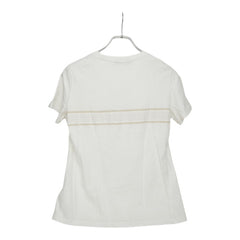 ディオール ジャージー 蝶刺繍 ロゴ 半袖Tシャツ カットソー 413T06B4414 ホワイト コットン ナイロン リヨセル レディース Dior 中古