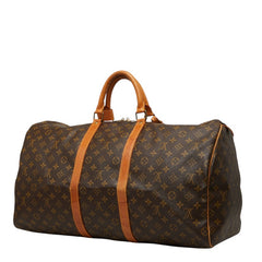 ルイ ヴィトン モノグラム キーポル55 ボストンバッグ トラベルバッグ M41424 ブラウン PVC レザー レディース LOUIS VUITTON 【中古】