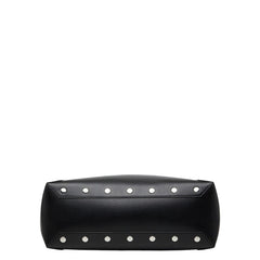 ステラマッカートニー パンチングロゴ トートバッグ ハンドバッグ ブラック レザー レディース Stella McCartney 【中古】