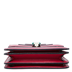 ブルガリ セルペンティ フォーエバー ハンドバッグ ショルダーバッグ 2WAY レッド系 レザー レディース BVLGARI 中古