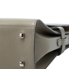 デルヴォー タンペートMM ハンドバッグ ショルダーバッグ 2WAY グレーベージュ系 レザー レディース DELVAUX 中古
