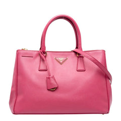 プラダ ガレリア ハンドバッグ ショルダーバッグ 2WAY BN2274 ピンク レザー サフィアーノレザー レディース PRADA 中古