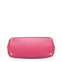 プラダ ガレリア ハンドバッグ ショルダーバッグ 2WAY BN2274 ピンク レザー サフィアーノレザー レディース PRADA 中古