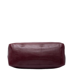 フェンディ FFロゴ ハンドバッグ ショルダーバッグ 2WAY ボルドー レザー レディース FENDI 中古