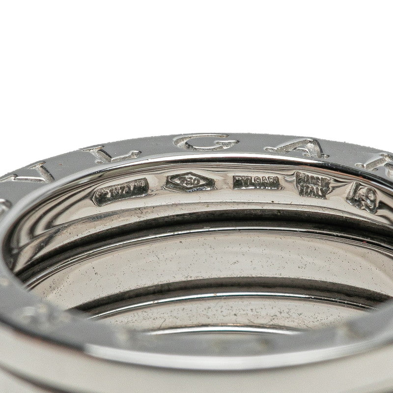 ブルガリ ビーゼロワン 2バンド リング 指輪 #49 K18WG ホワイトゴールド レディース BVLGARI 【中古】