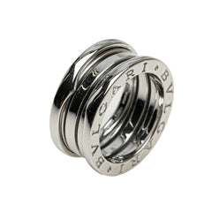 ブルガリ ビーゼロワン 2バンド リング 指輪 #49 K18WG ホワイトゴールド レディース BVLGARI 【中古】