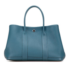 エルメス ガーデンパーティTPM ハンドバッグ ブルー系 シルバー金具 ネゴンダ レディース HERMES 【中古】