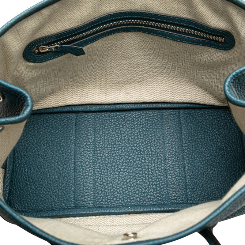 エルメス ガーデンパーティTPM ハンドバッグ ブルー系 シルバー金具 ネゴンダ レディース HERMES 【中古】